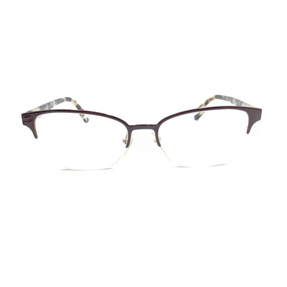 Prada Brown Tortoise Gold Half Frame Eyeglasses Frames 52-17 145 Italy Designer - Picture 6 of 12